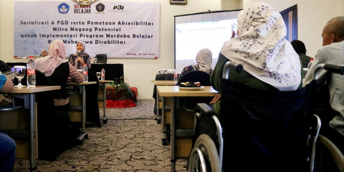 Sosialisasi dan FGD serta Pemetaan Mitra Magang Potensial untuk Mahasiswa Disabilitas UB